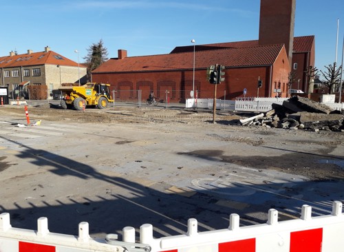 Buddingevej ved Christianskirken februar 2023.