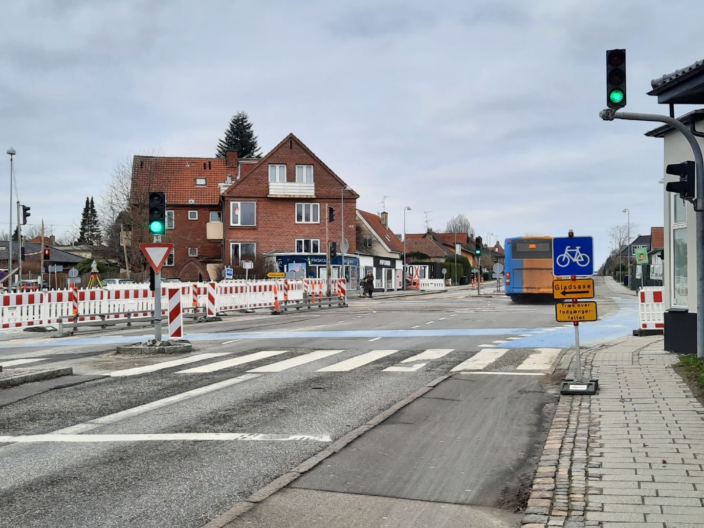 Krydset Nybrovej/Buddingevej ombygges – vær opmærksom på, at Buddingevej ved Nybrovej i en periode kun kan krydses i den ene retning