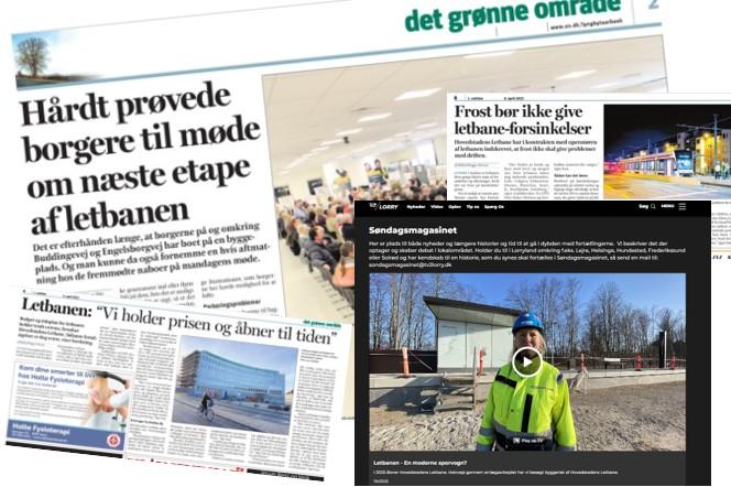 Presseomtale af letbanen i Lyngby-Taarbæk Kommune