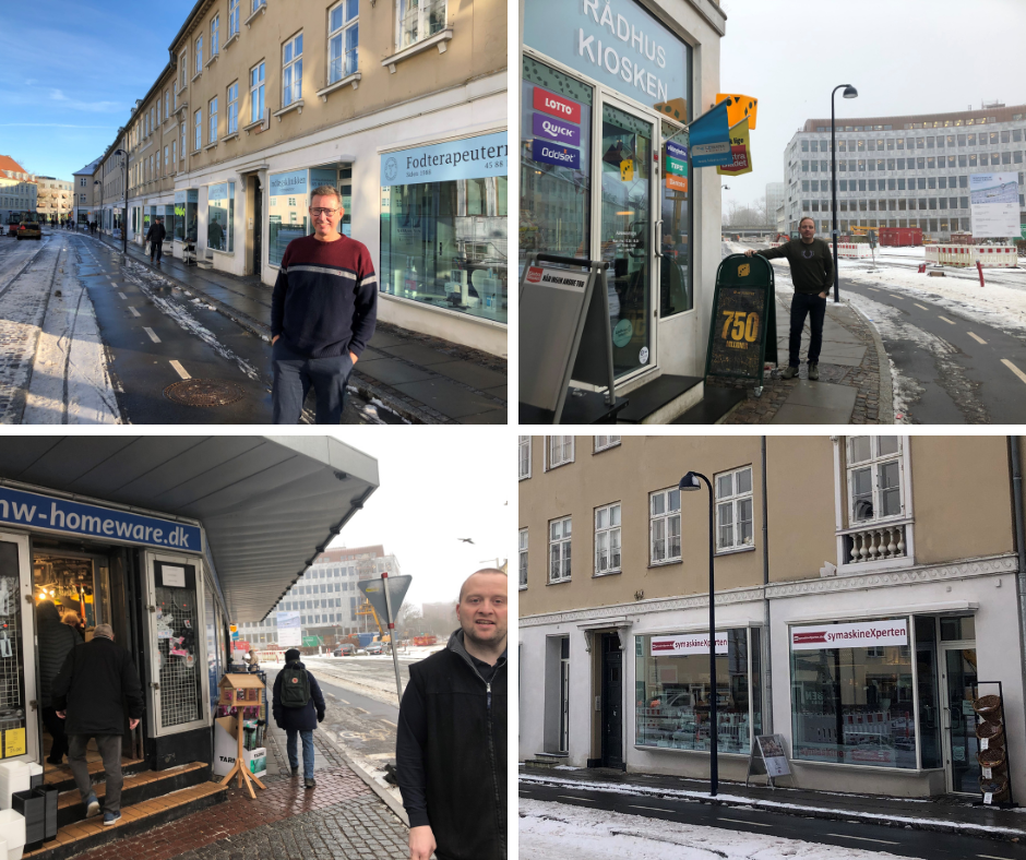 Letbanen og naboerne: Fire ikoniske forretninger på Lyngby Torv.