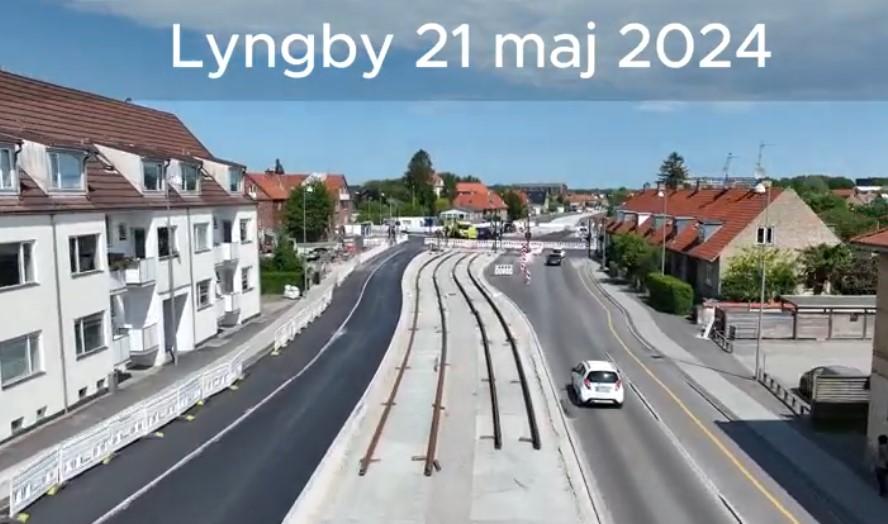 Dronevideo letbanen Lyngby-Taarbæk Kommune - optaget 21. maj 2024