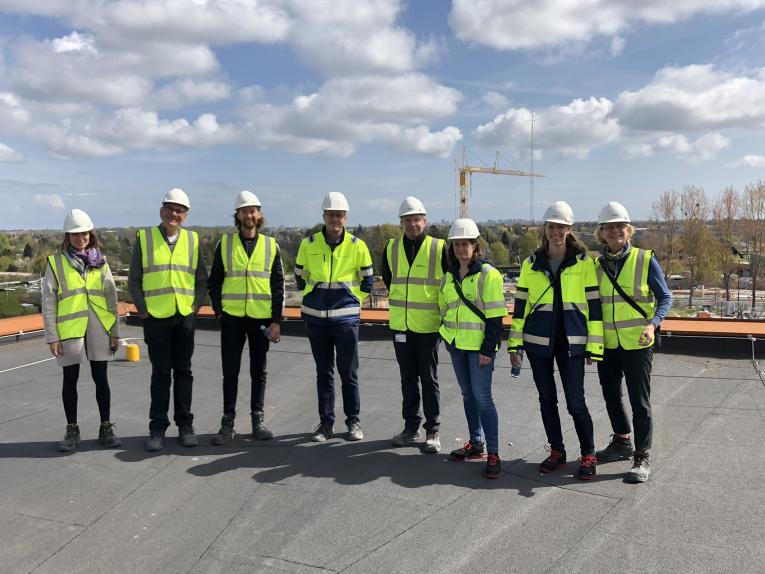 Letbaneteamet på besøg på letbanens kontrolcenter i Ejby maj 2022