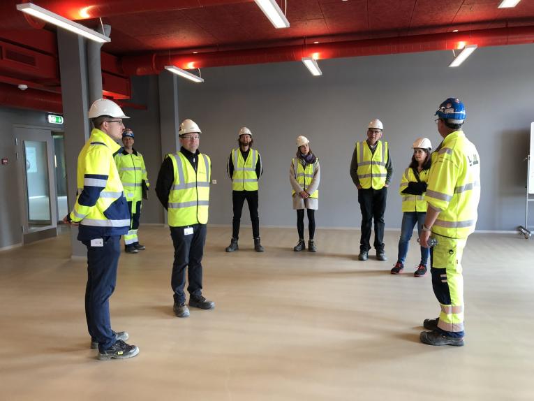 Letbaneteamet på besøg på letbanens kontrolcenter i Ejby maj 2022 - den kommende kantine for letbanechauffører mfl