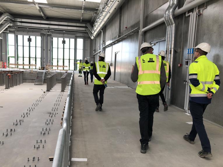 Letbaneteamet på besøg på letbanens kontrolcenter i Ejby maj 2022 - 