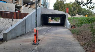 Den nye sti-tunnel ved Akademivej er nu klar til brug