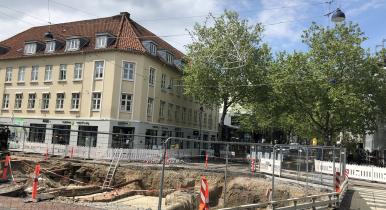 Letbane-byggeriet i krydset ved Lyngby Hovedgade og Klampenborgvej skifter side 12. september