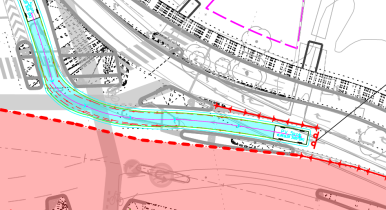 Aftegning af kørebane for PERSONBILER i forbindelse med arbejde på strækning mellem Engelsborgvej og Buddingevej