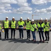 Letbaneteamet på besøg på letbanens kontrolcenter i Ejby maj 2022